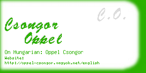 csongor oppel business card